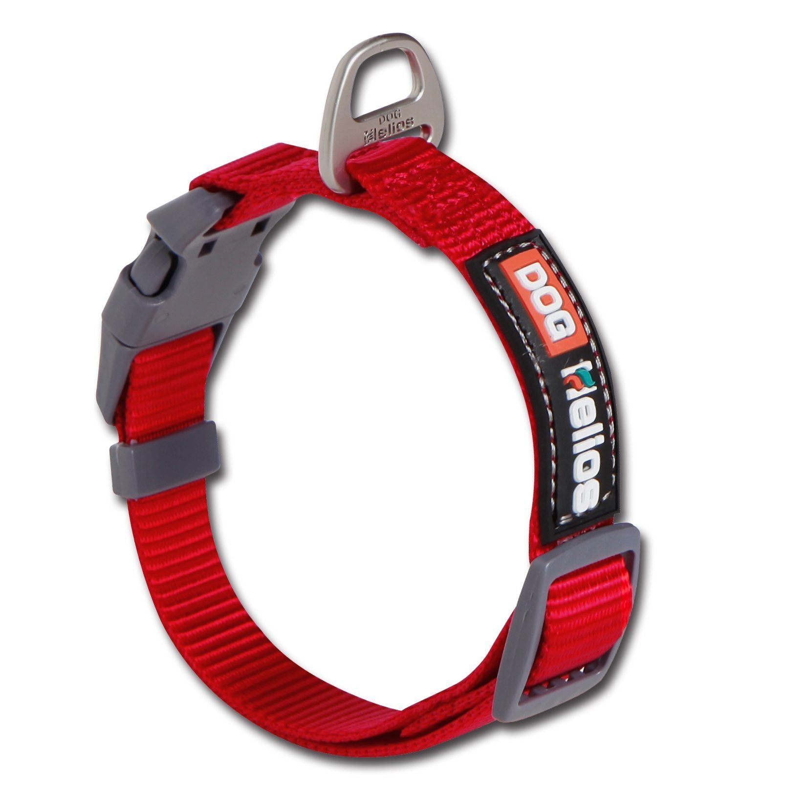 Dog Helios Sporty Nylon Leash and Collar Red
