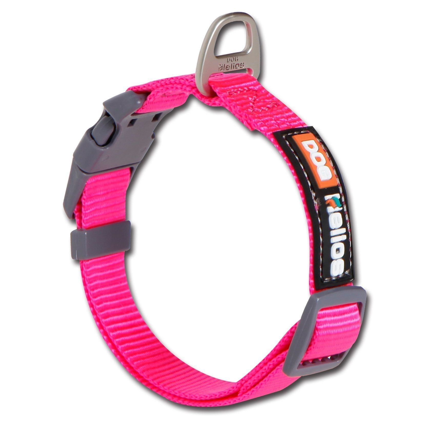 Dog Helios Sporty Nylon Leash and Collar Pink