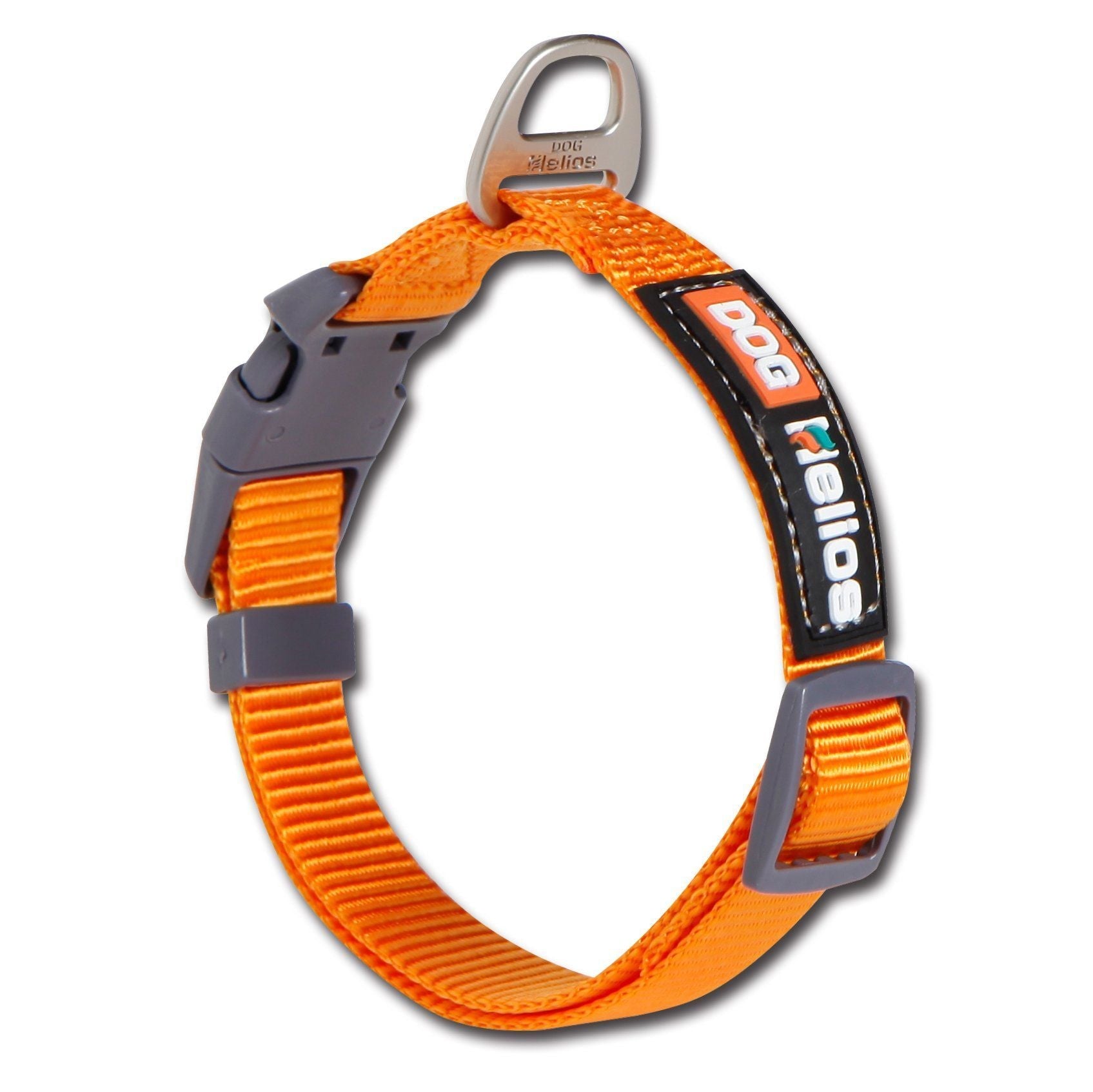 Dog Helios Sporty Nylon Leash and Collar Orange