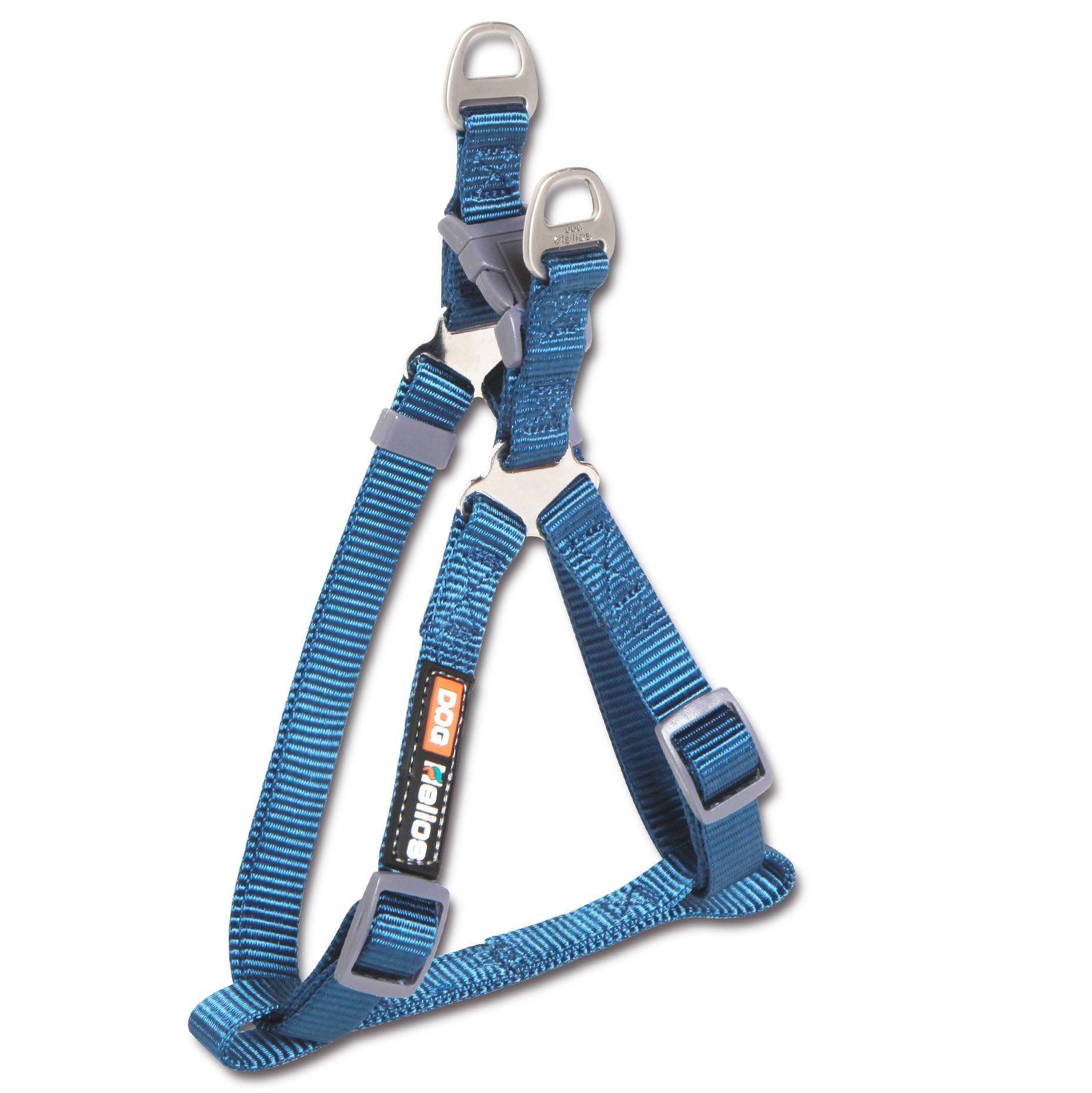 Dog Helios Sporty Nylon Leash and Harness Blue