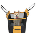 Dog Car Seat Cover with Mesh Window for Small and Medium Dogs-Black Default Title