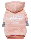 Touchdog Hampton Beach Designer Ultra Soft Sand-Blasted Cotton Pet Dog Hoodie Sweater X-Small Pink