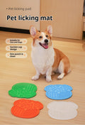 Lick Mat for Dogs and Cats Dog Slow Feeder Mat with Strong Suction Green