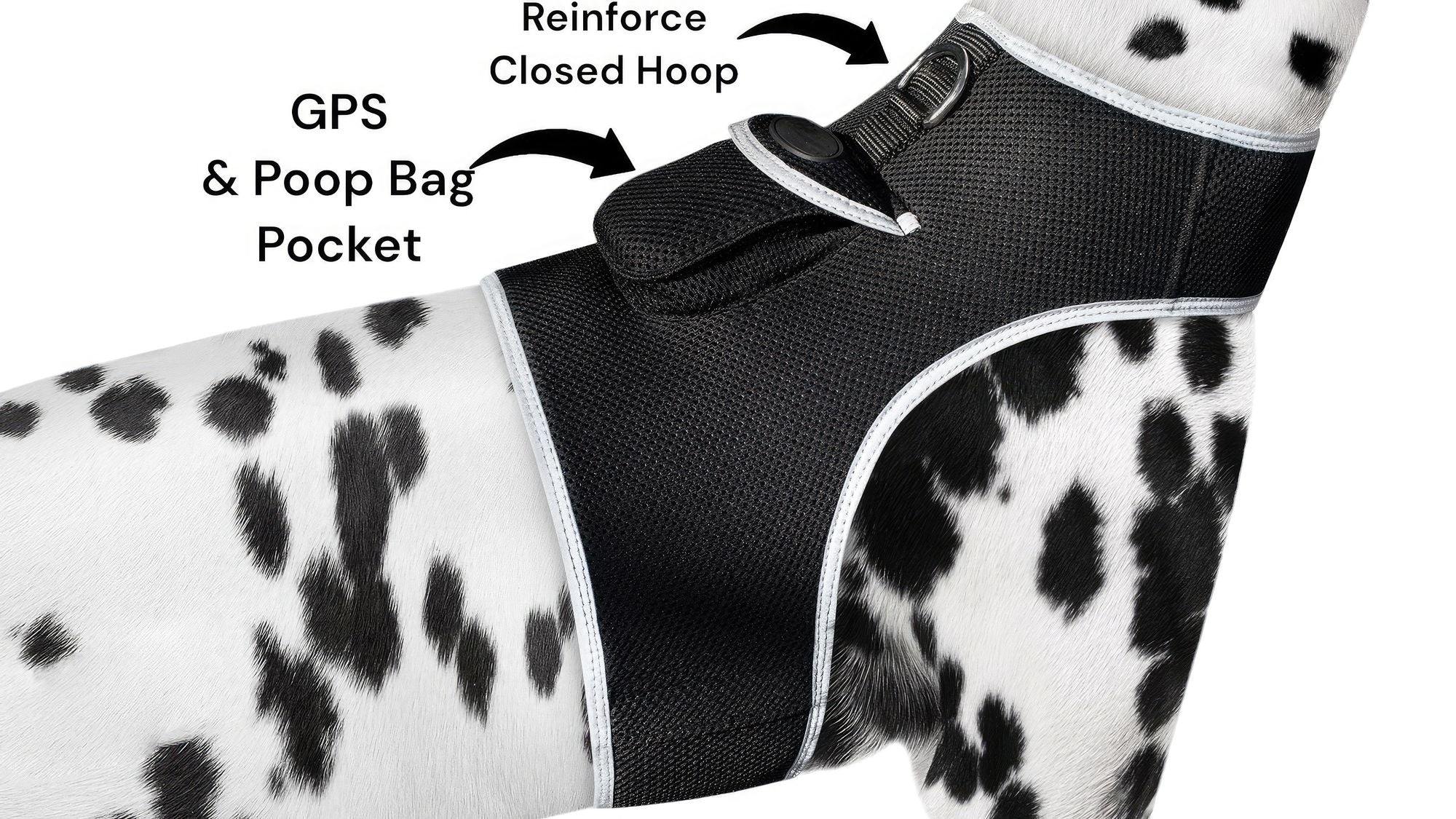 Waterproof GPS Tracker Dog Cat Rechargeable Locator with Battery Alert Size:L