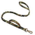 k9 leash; Bungee Dog Leash Tactical Dog Leash Nylon Adjustable Tactical Leash for Dogs Quick Release Military Dog Leash with 2 Control Handle; Bungee trap 100-150cm Khaki