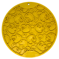 Rubber Duckies emat - Enrichment Lick Mat for Dogs and Cats - with Suction Cups | Bath Time Design | SodaPup USA Made Yellow Duckies E-Mat