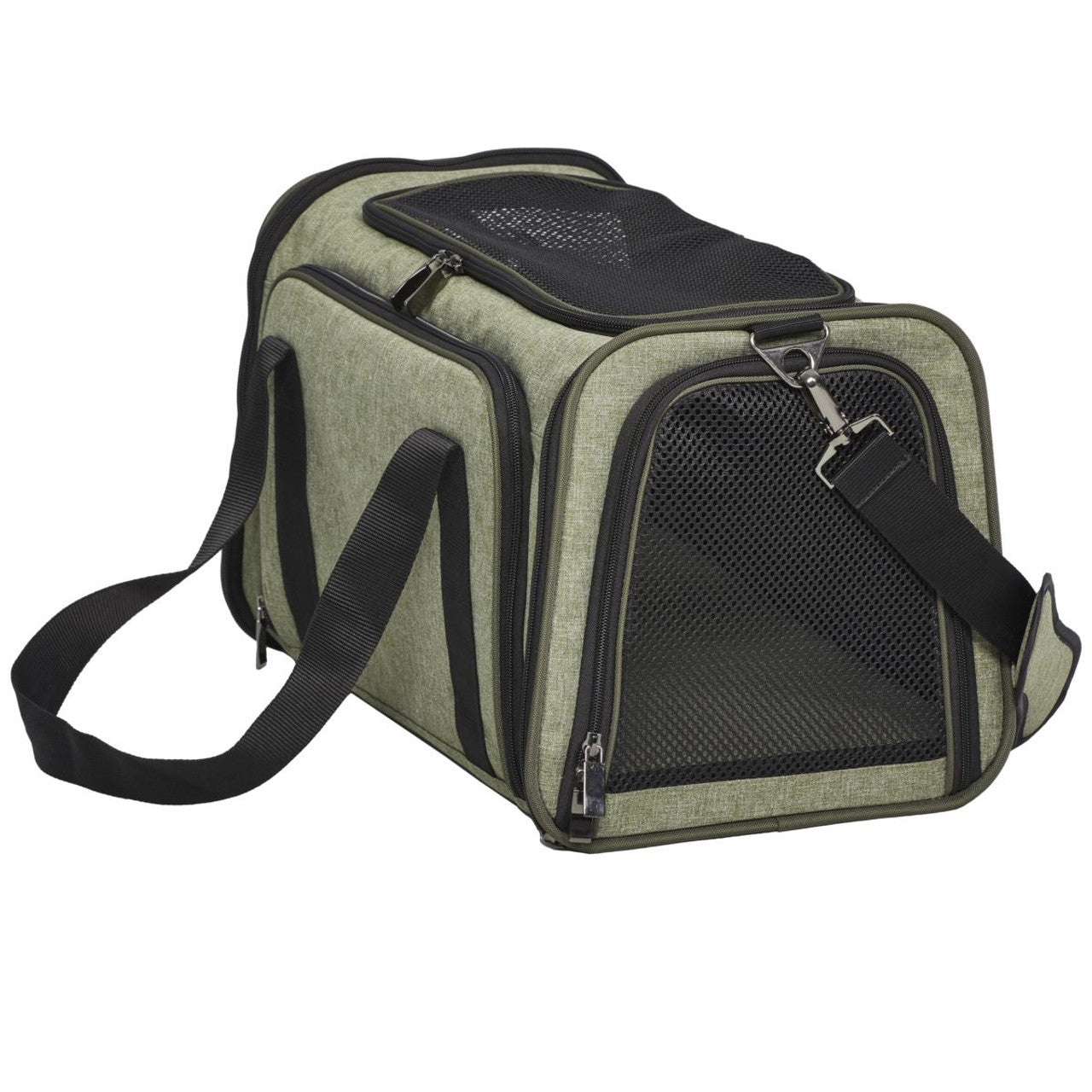 Expandable Pet Carrier - Green Large