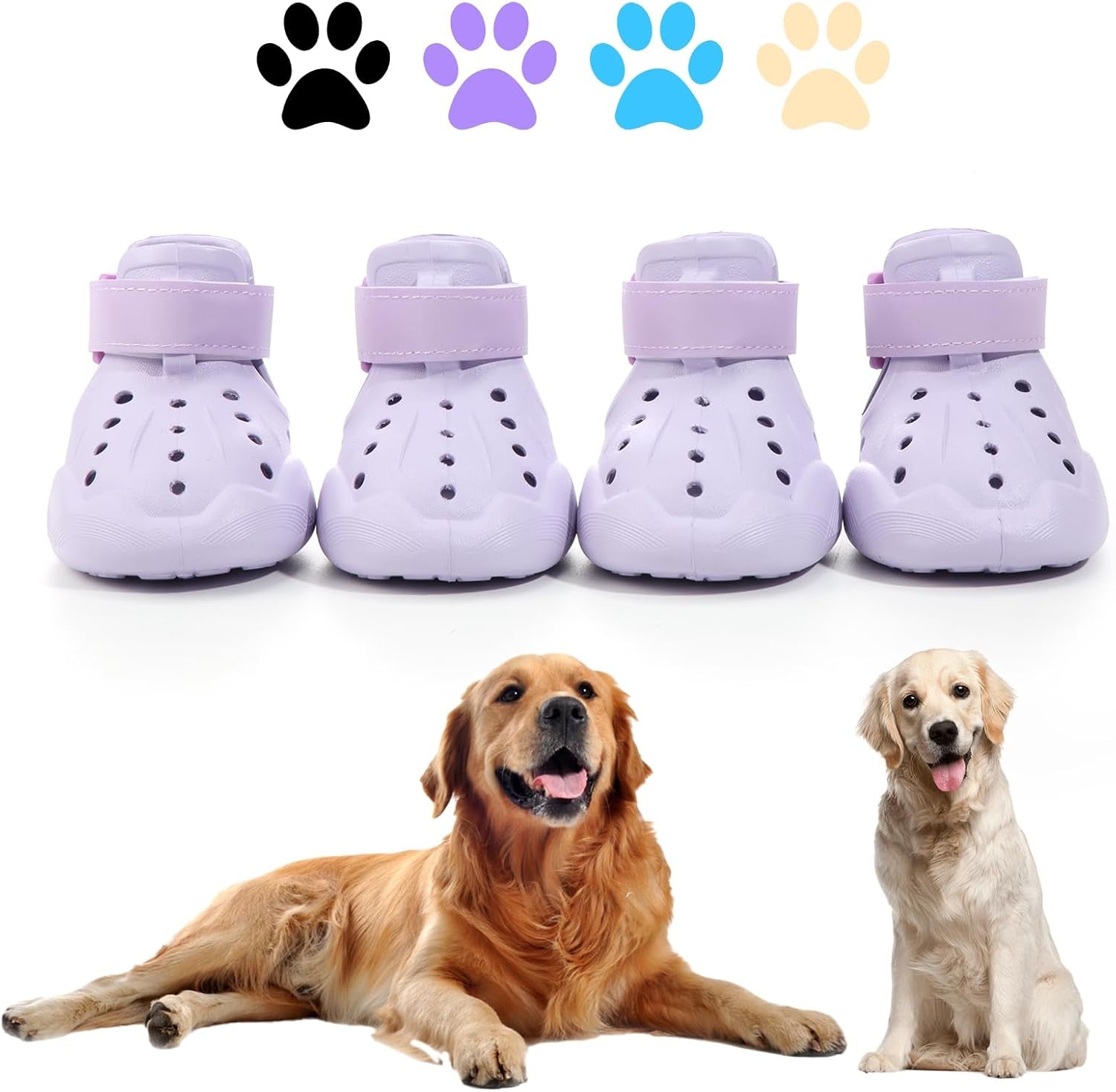 Indoor Dog Boots — Non-Slip Shoes for Floors Purple