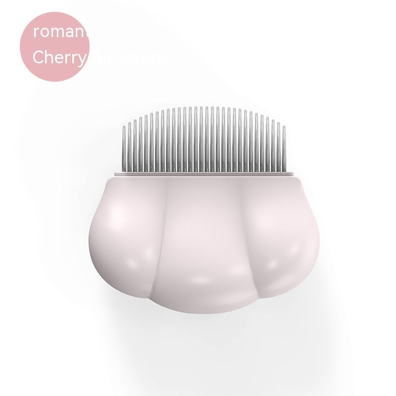 Dog Grooming Comb Comfortable Pet Small Lice Flea Combs Universal Shedding Brush Shell Comb Removes Tangles For Dogs Rabbit Pets Products Romantic Cherry Blossoms