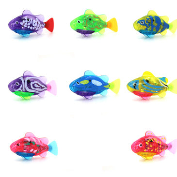 Cat Interactive Electric Fish Water Toy For Indoor Play Swimming Robot Fish Toys For Cat Dog Pet Baby Swimmer Bath Robofish Toys Set 1PC