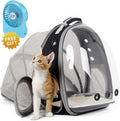 🚀✨ Cat Bubble Backpack with Fan - Perfect for Your Furry Astronaut! 🐾🐱 Fits Cats & Small Puppies up to 12 lbs! 🌌💖 Black Backpack + Fan