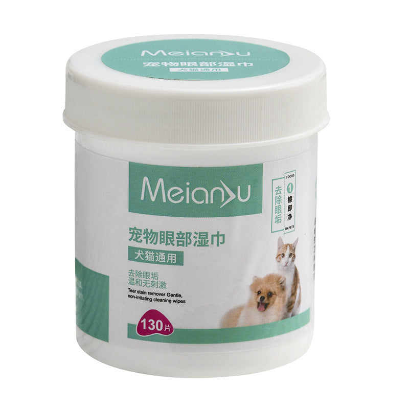 Ear Cleaning Eyes Cleaning Tear-removing Cleaning Wipes For Pets Eyes Cleaning 130 Pieces
