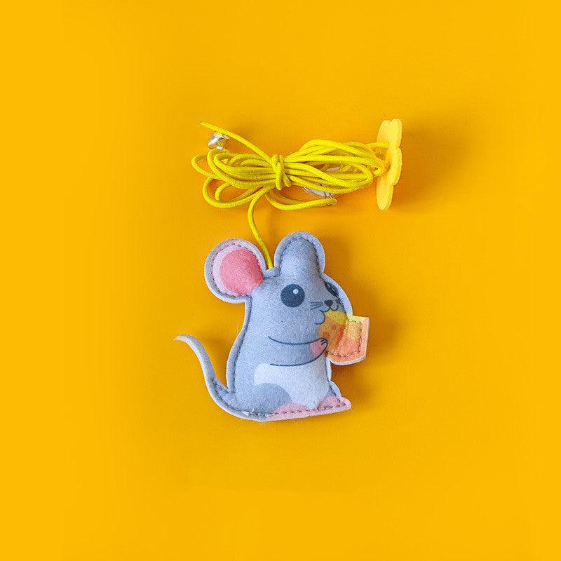 Retractable Catnip Self Hanging Cat Toys - Interactive Fun For Your Feline Friend Mouse
