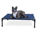 K&H Elevated Dog Bed, Small to X-Large Navy Blue Medium