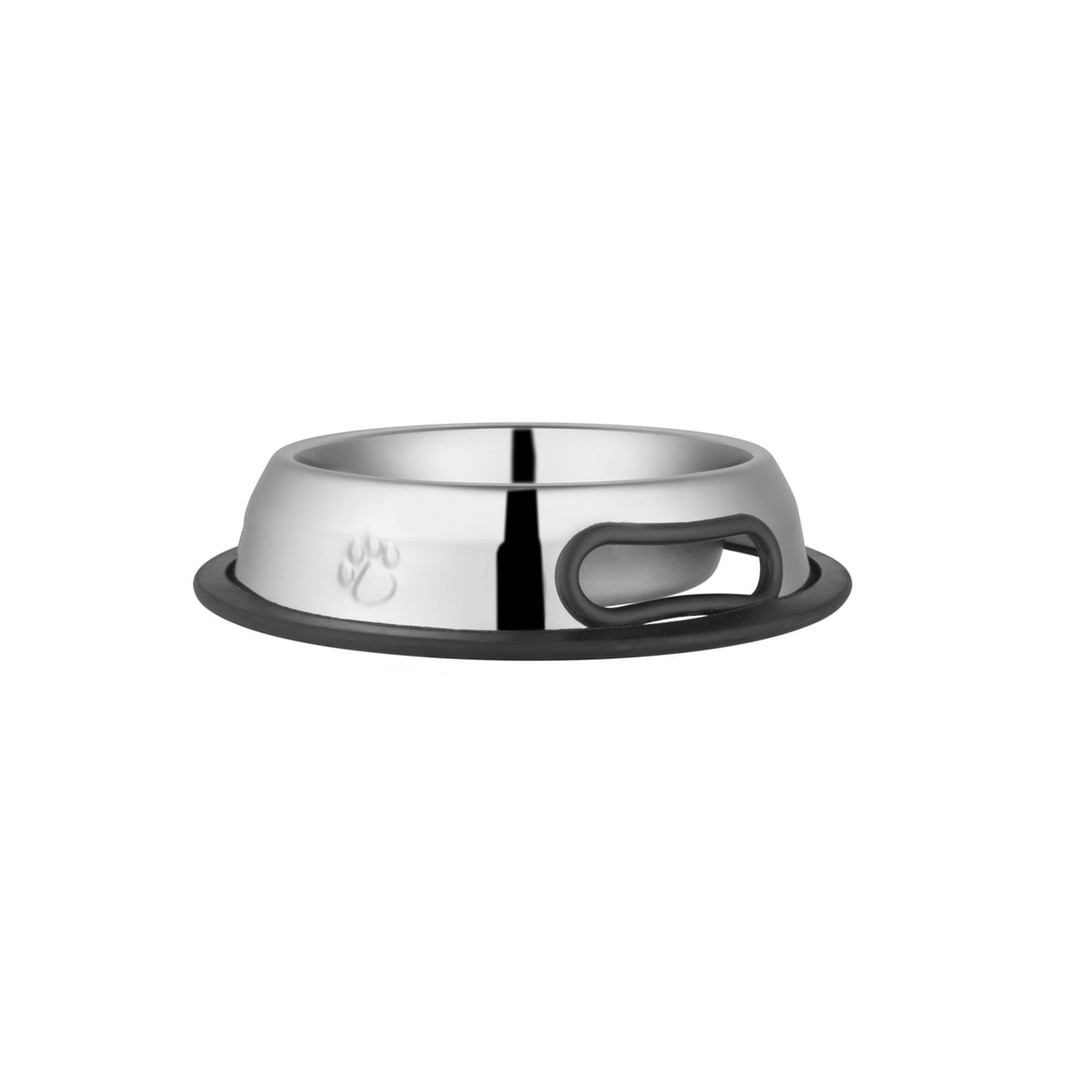 Jeffers Pet Embossed No-Tip Anti-Skid Stainless Steel Pet Bowls for Dogs, Cats, Puppies, Kittens – Rubber Base, Food & Water Feeding Dish 24 oz (1.5 Pints) 1 ct