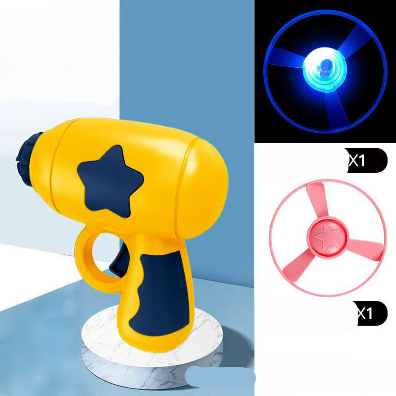 Pet Toy Dog Cat LED Light Toy Luminous Children's Party Toy Bamboo Dragonfly Toy Training Toy Pet Throw Launcher Yellow