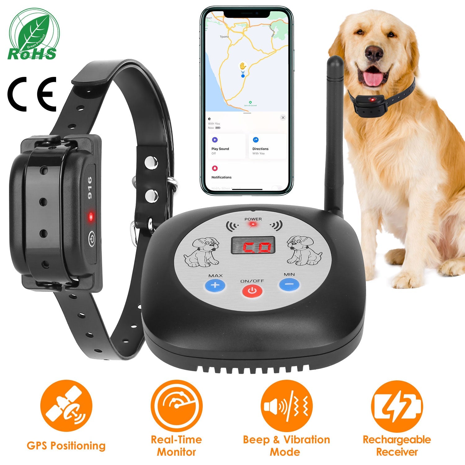 GBruno 328FT Electric Wireless Dog Fence