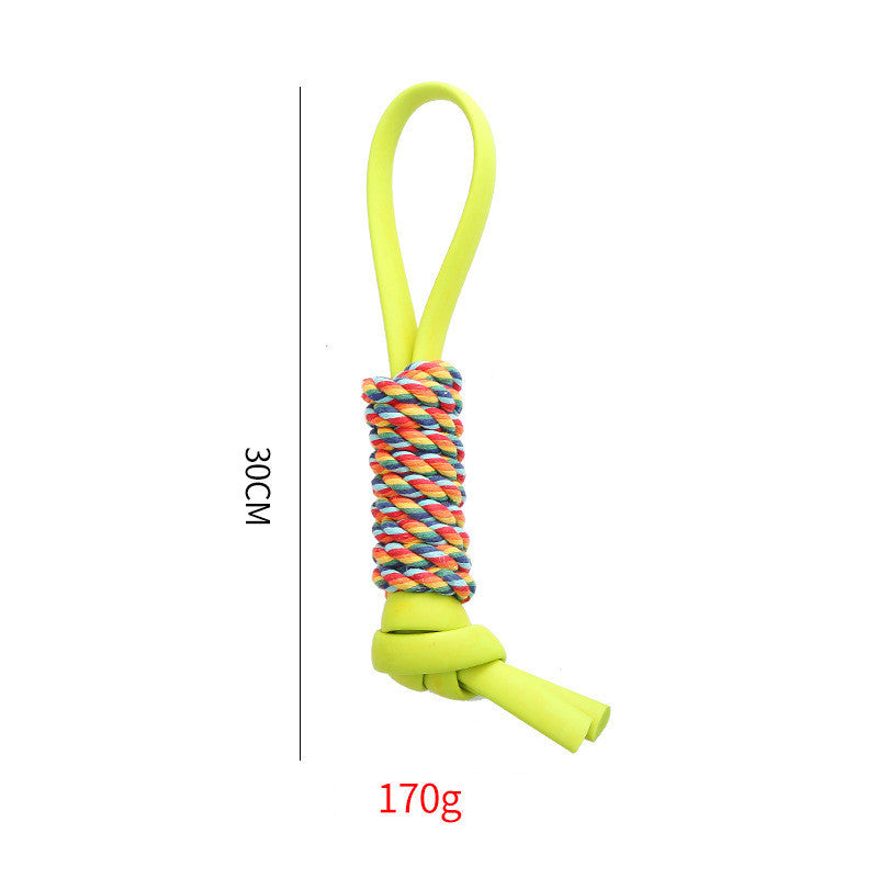 Dog TPR Chewing Pet Toy Resistant To Bite Molar Teeth Cleaning Pets Supplies Green