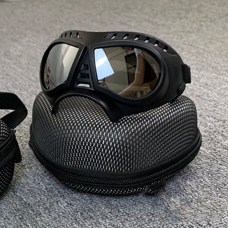 Pet Sunglasses Dog Windproof Glasses Accessories Goggles Small dog silver coating