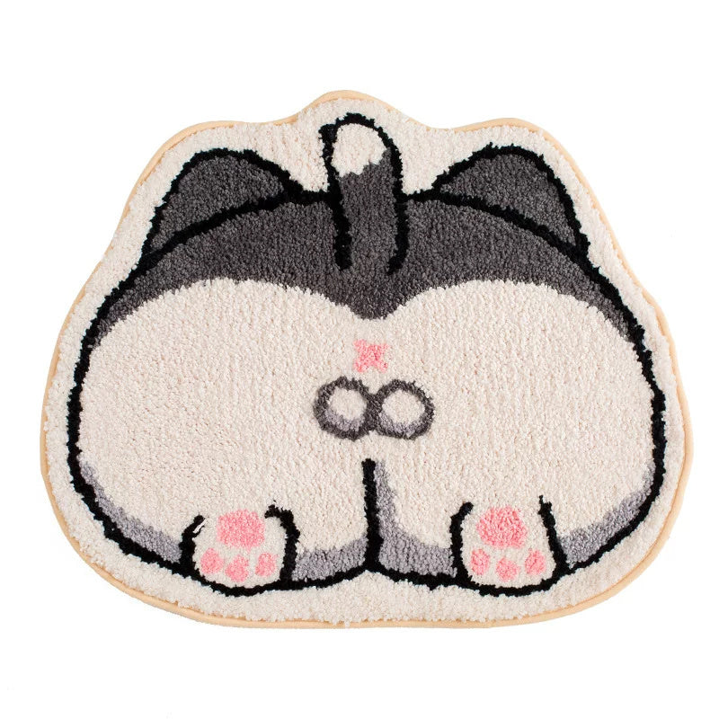 Cartoon Non-slip Floor Mats, Pet Carpets, Cat Mats, Sleeping Cat Cage Mats, Warm Cat Supplies G Suitable for cats and small do