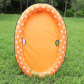 Dog Swimming Pool Inflatable Hammock Pets Pool Floating Bed Spring Summer Swimming Ring Orange model