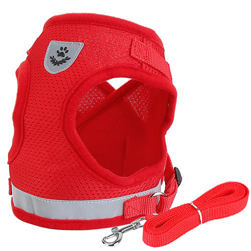 GBruno Pet Mesh Harness Red