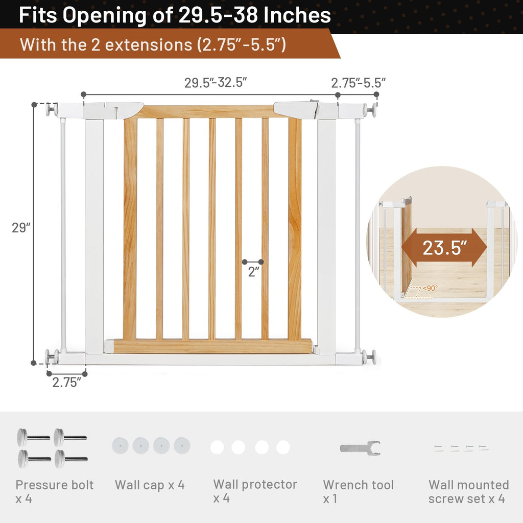 Extendable Safety Gate for Baby and Pet
