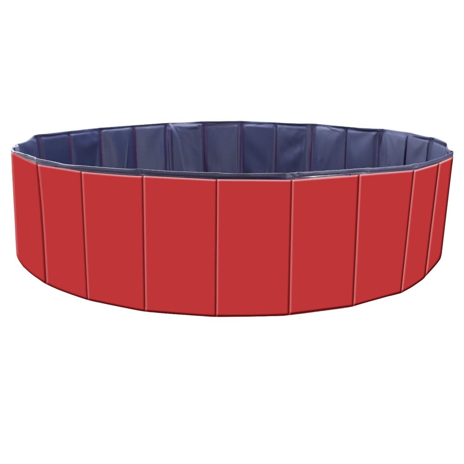 Foldable Pet Swimming Pool PVC Red
