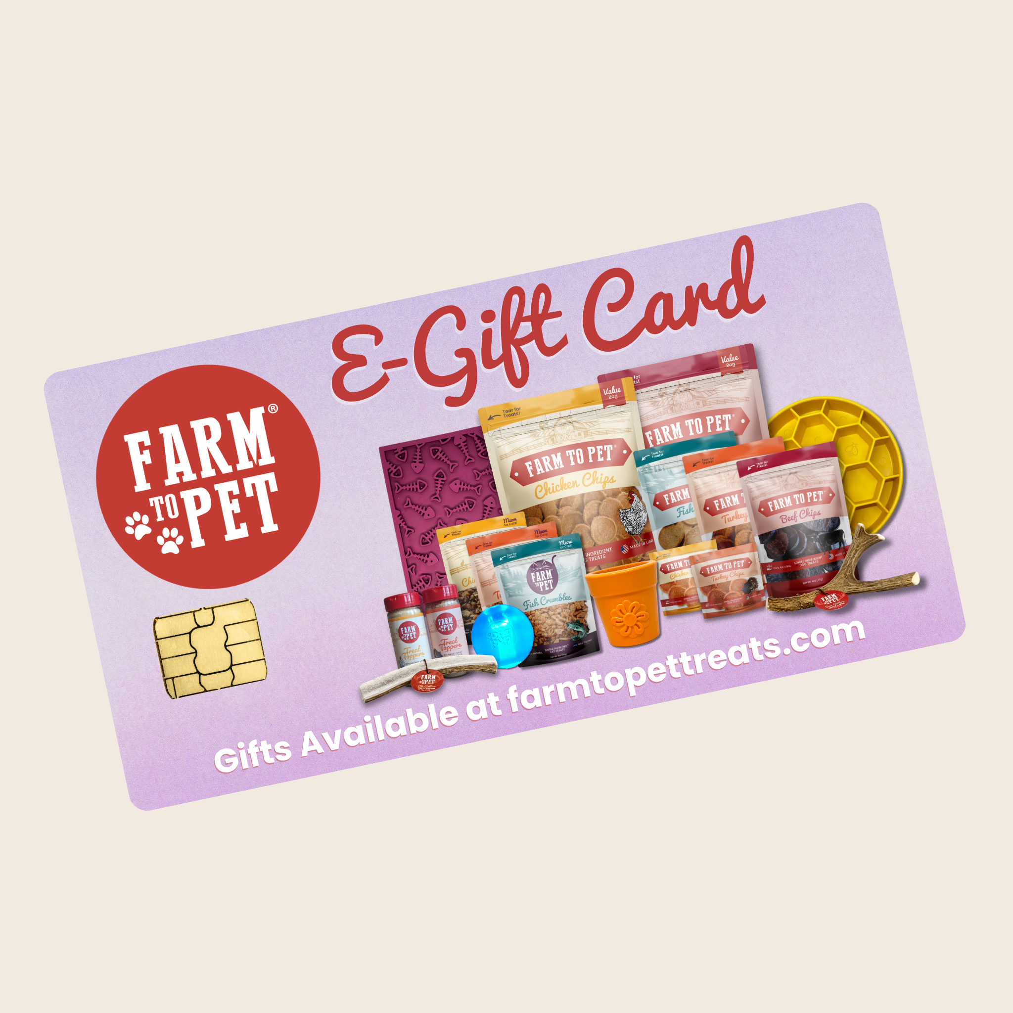 Farm to Pet E-Gift Card $50.00