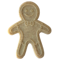Gingerbread Man Nylon Dog Chew Toy for Aggressive Chewers | USA Made Gingerbread Nylon Toy - Brown