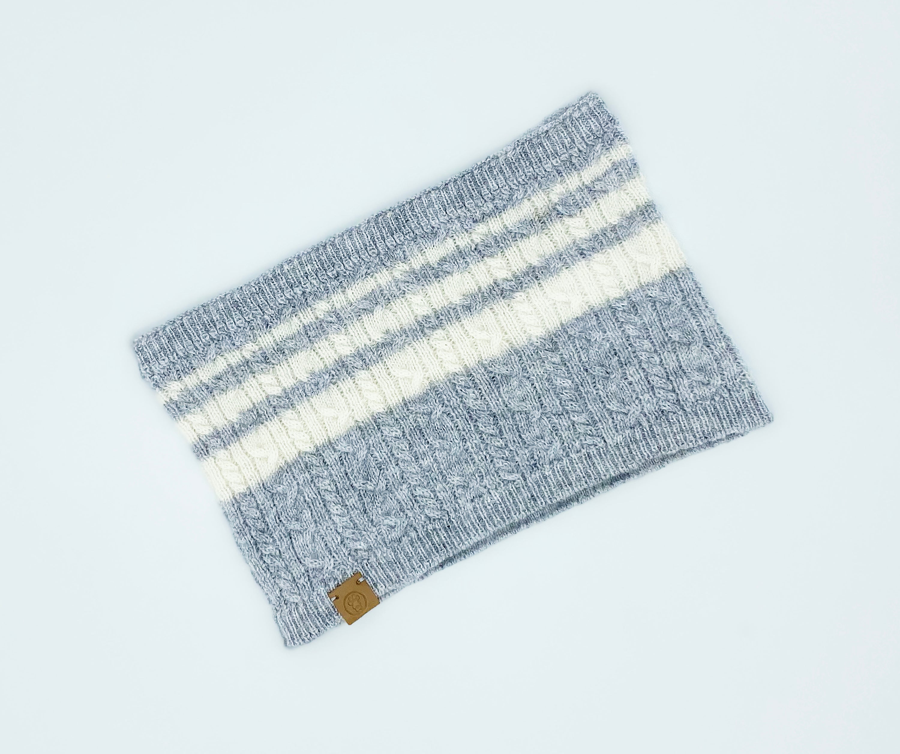 Cashmere Blend Scarf sets for Pets and their humans, Heather Grey SMALL