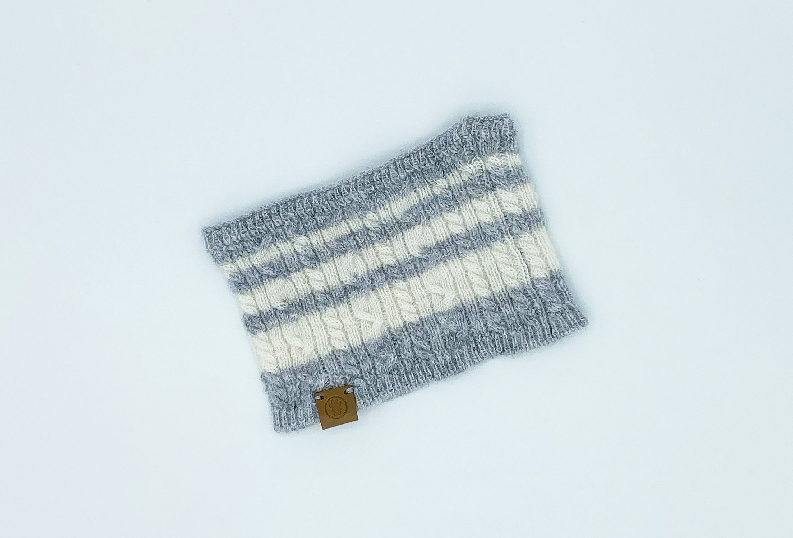 Cashmere Blend Scarf sets for Pets and their humans, Heather Grey XS
