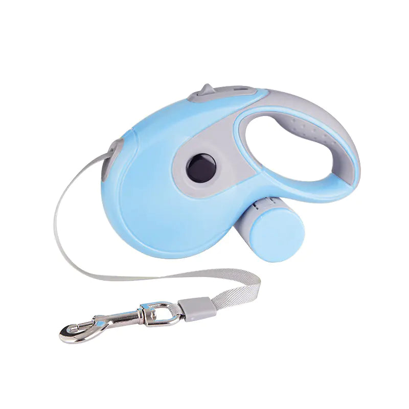 Automatic Retractable Dog Leash – 5M, Built-In Storage | 6 Colors Blue 5M