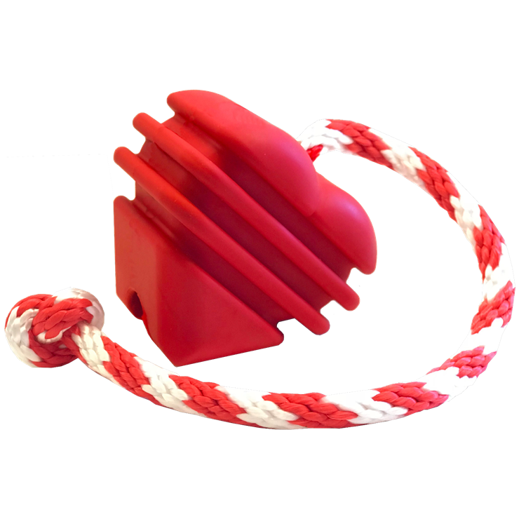 Heart on a String Dog Toy - Durable Rubber Tug Toy for Large Dogs | USA Made LARGE HEART-ON-A-STRING TOY