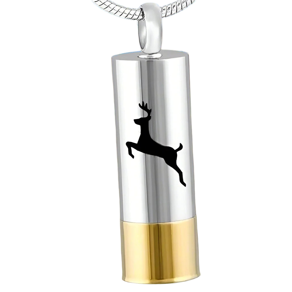 Deere Cremation Ashes Necklace Pendant