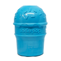 Ice Cream Cone Rubber Dog Chew Toy for Power Chewers | USA Made | SodaPup Large Ice Cream Cone - blue