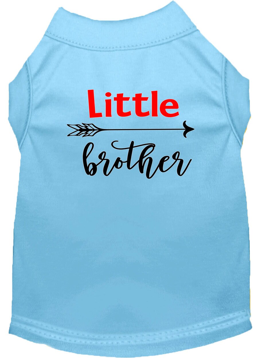 Pet Shirt "Little Brother" Baby Blue