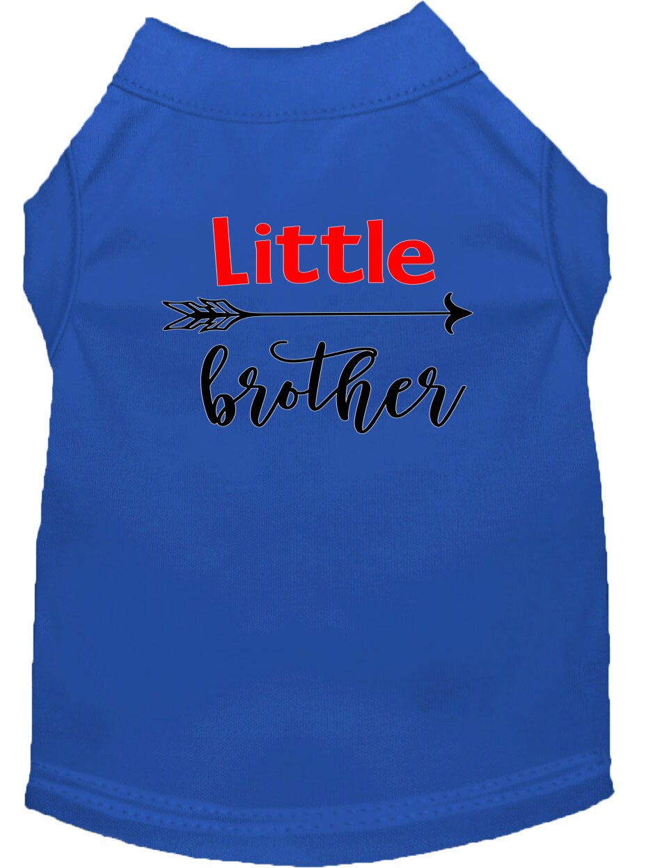Pet Shirt "Little Brother" Blue
