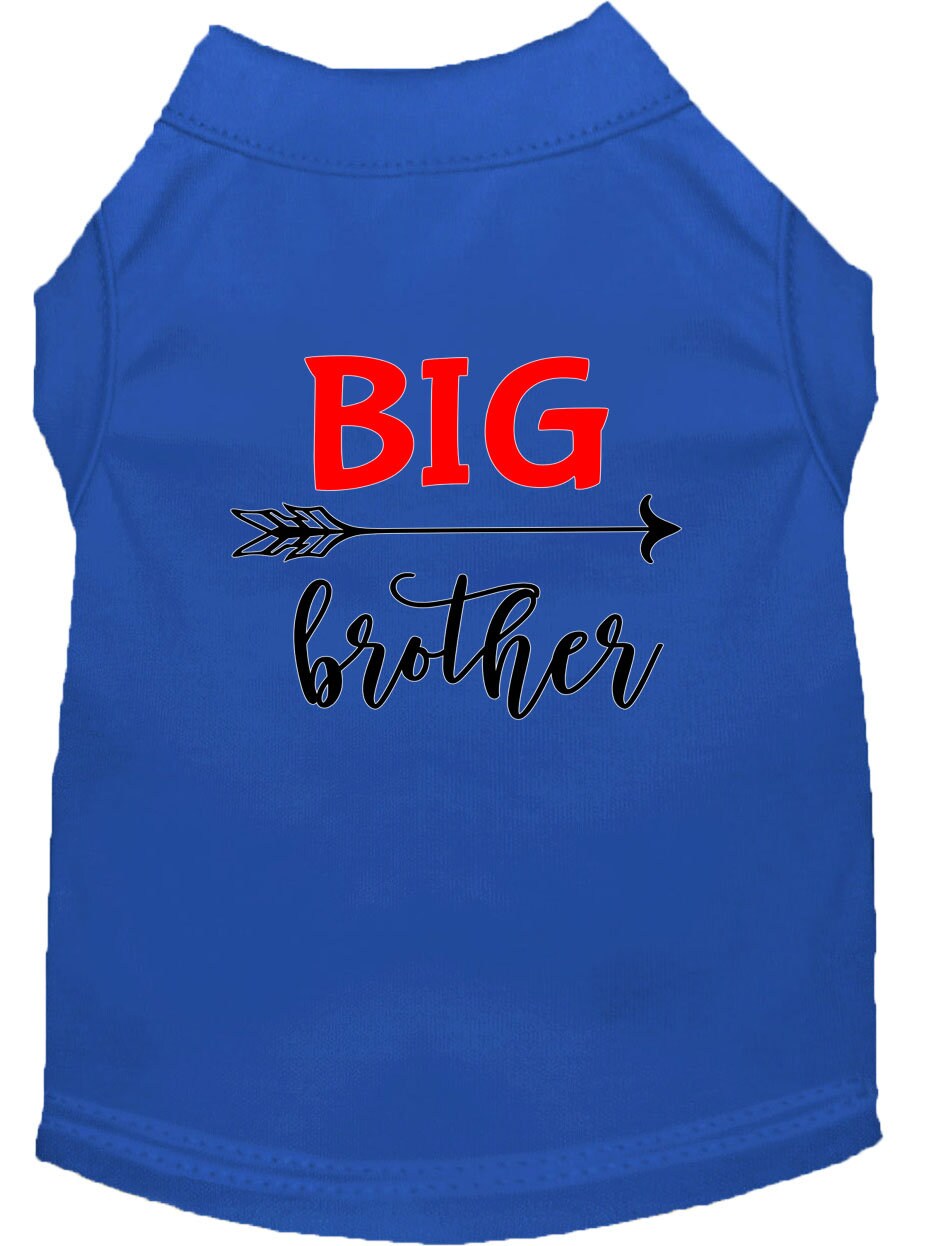 Pet Shirt "Big Brother" Blue