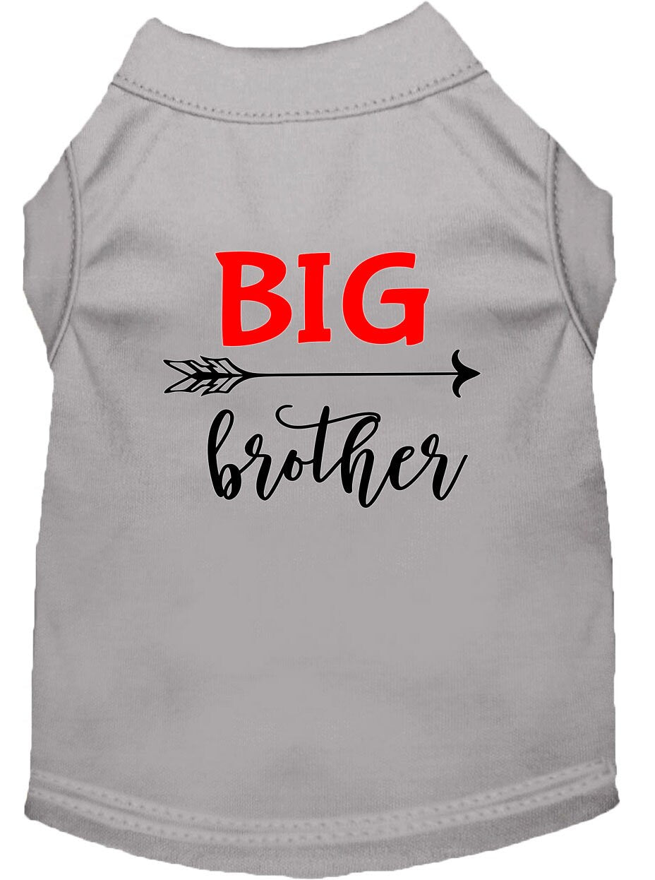 Pet Shirt "Big Brother" Gray