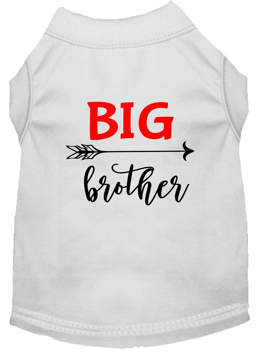 Pet Shirt "Big Brother" White