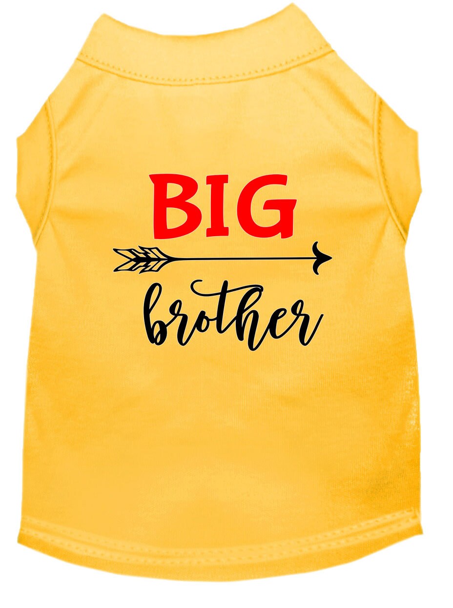 Pet Shirt "Big Brother" Yellow