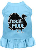 Thanksgiving Pet Dress "Feast Mode" Baby Blue