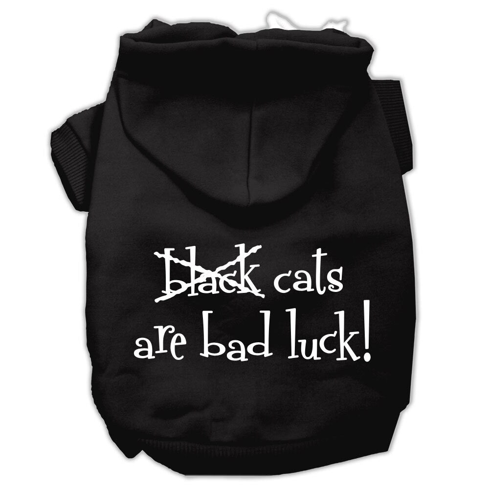 Halloween Pet Hoodie "Black Cats Are Bad Luck" Black