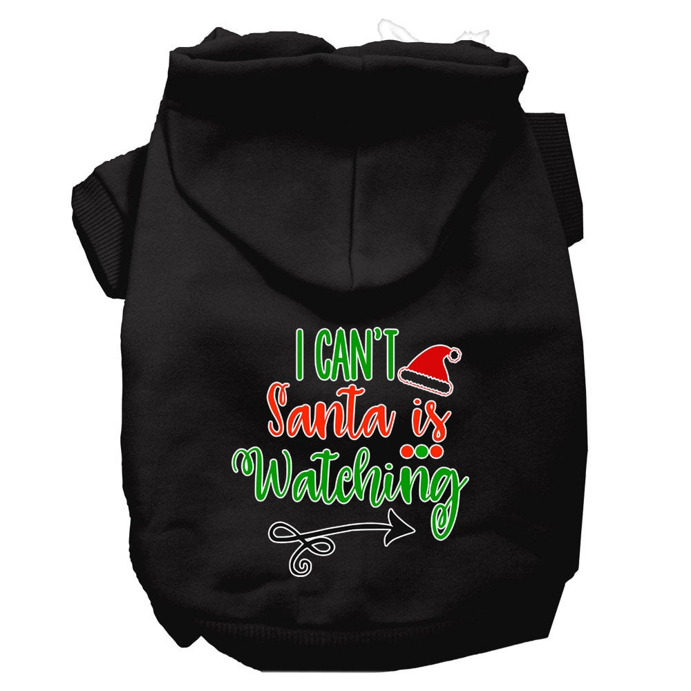 Christmas Pet Hoodie "I Can't, Santa Is Watching"