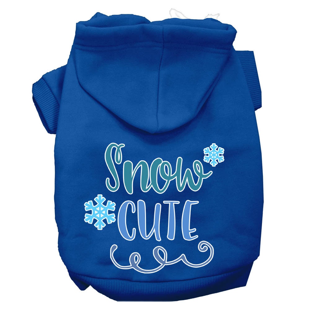 Christmas Pet Hoodie Screen Printed, "Snow Cute"