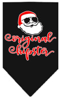 Christmas Pet Bandana "Original Hipster" Black