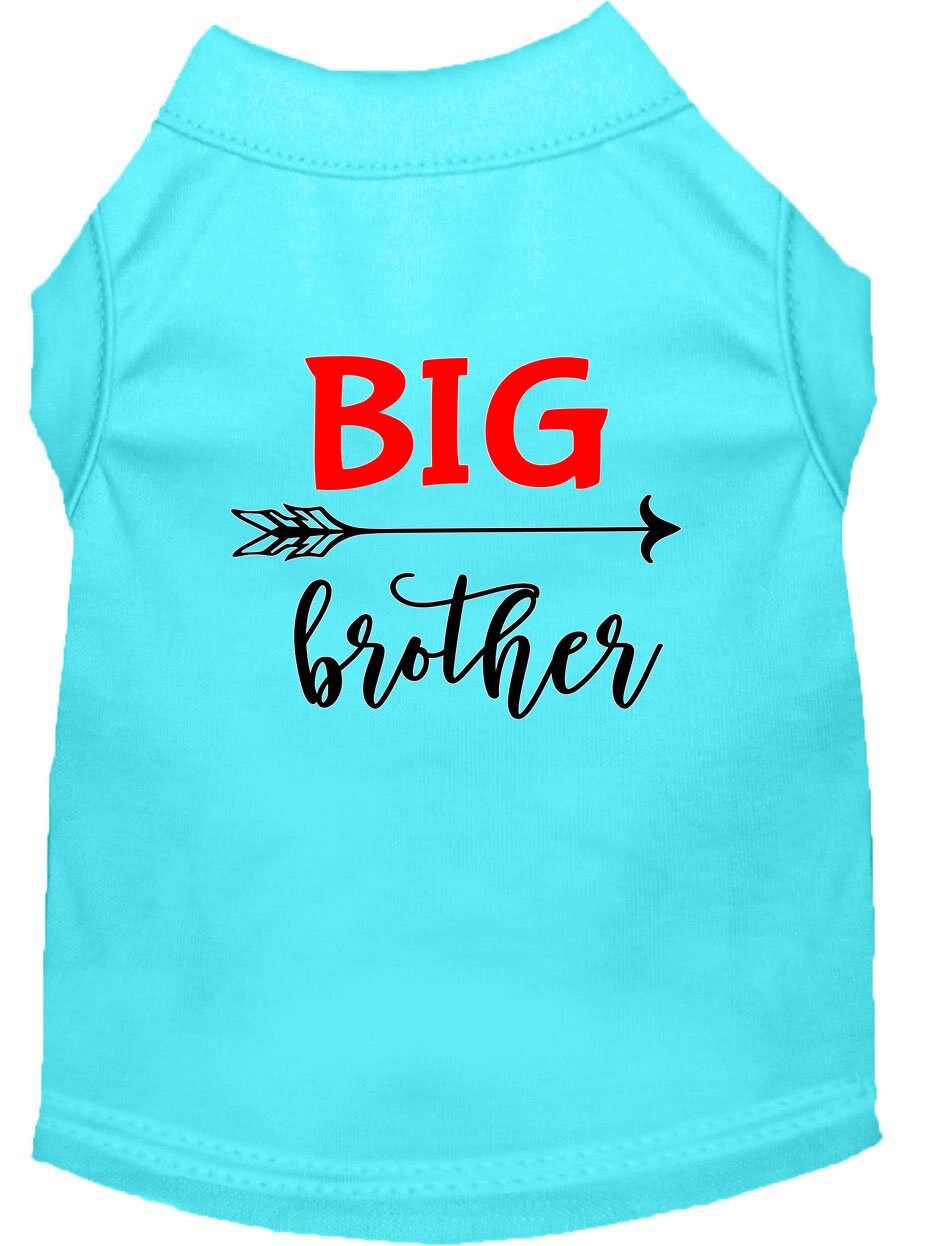 Pet Shirt "Big Brother" Aqua