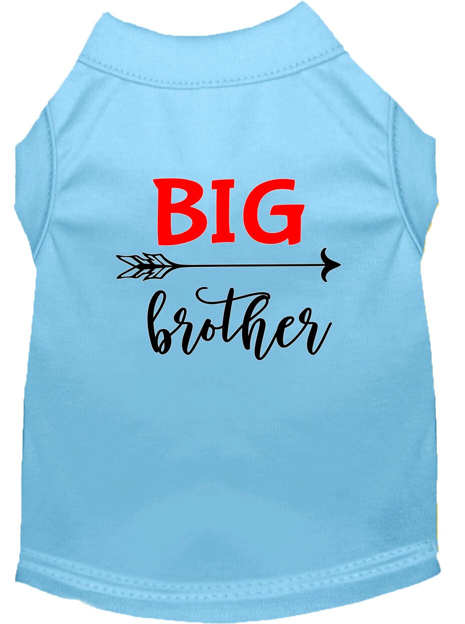 Pet Shirt "Big Brother" Baby Blue