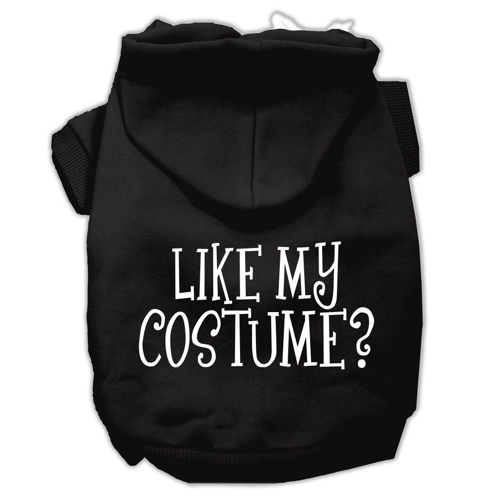 Halloween Pet Hoodie, "Like My Costume?" Black